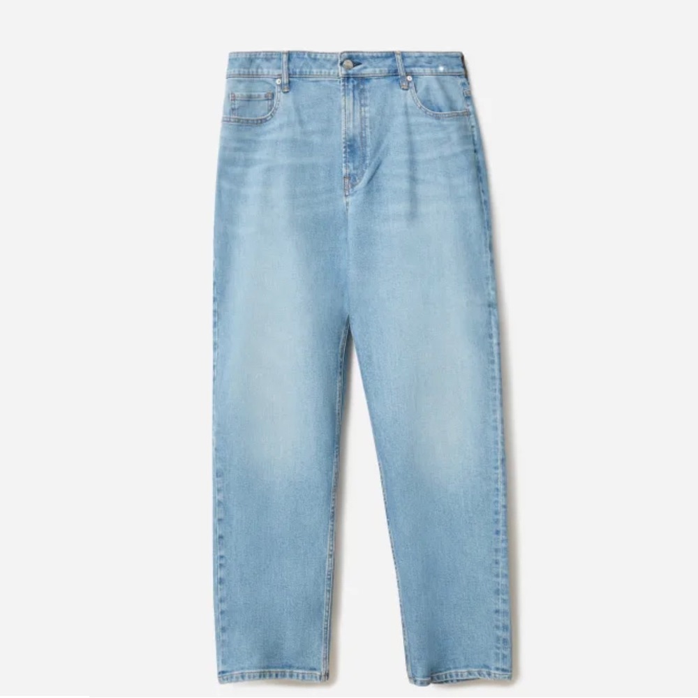 EUC Everlane The Curvy Cheeky Jeans sky blue wash 28 ankle